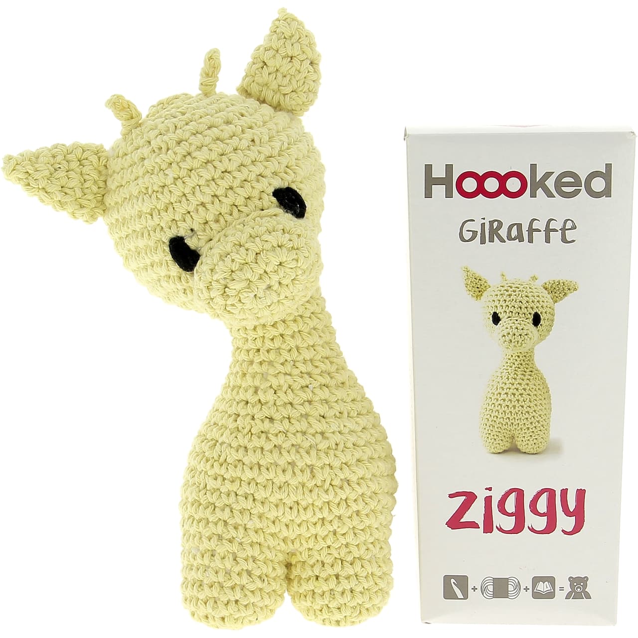 Hoooked DIY Ziggy the Yellow Giraffe Eco Barbante Crochet Kit